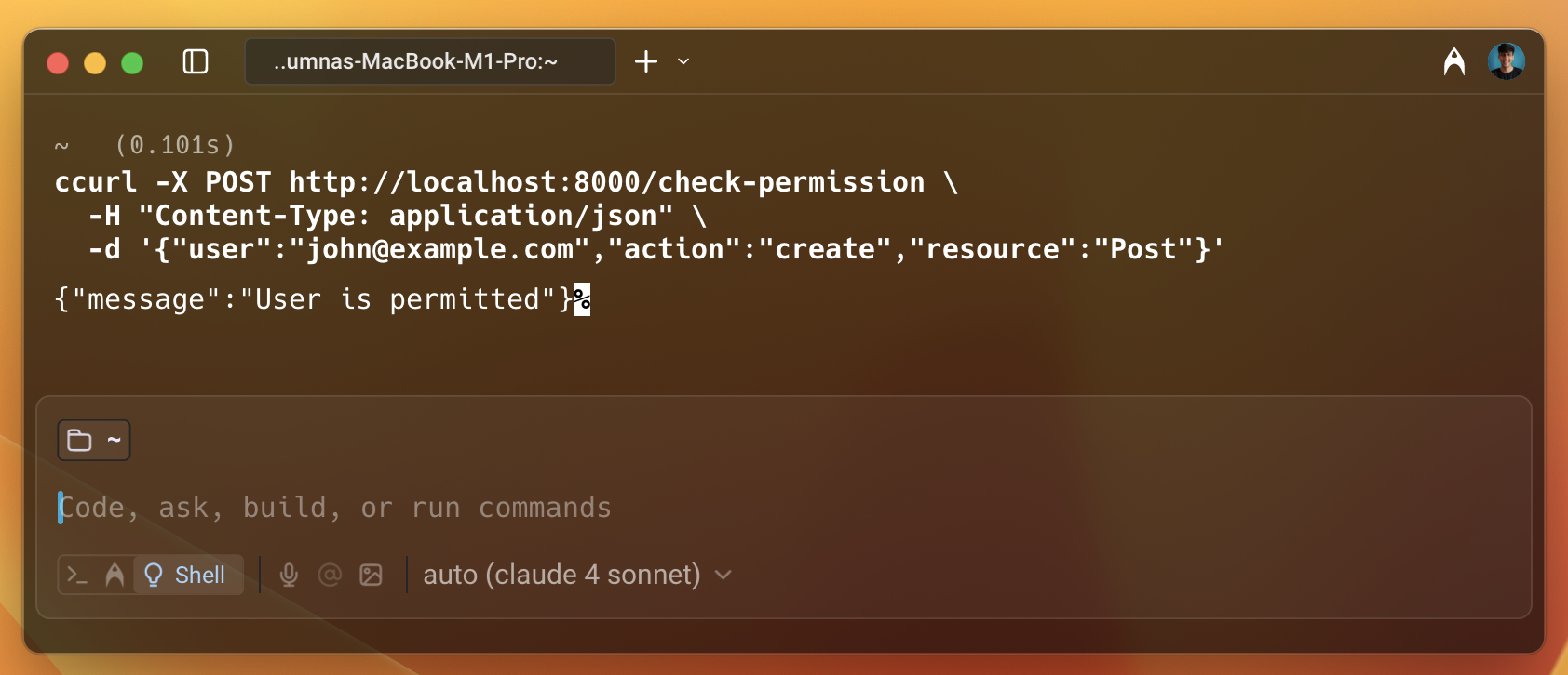 curl check access